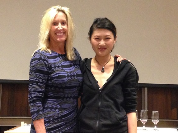 Dr. Clare Hasler with Diane Wu