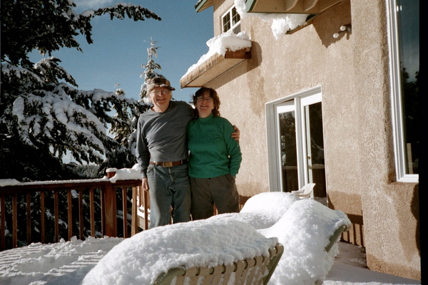 Ericka Barrett with her husband, Jim Buhlert