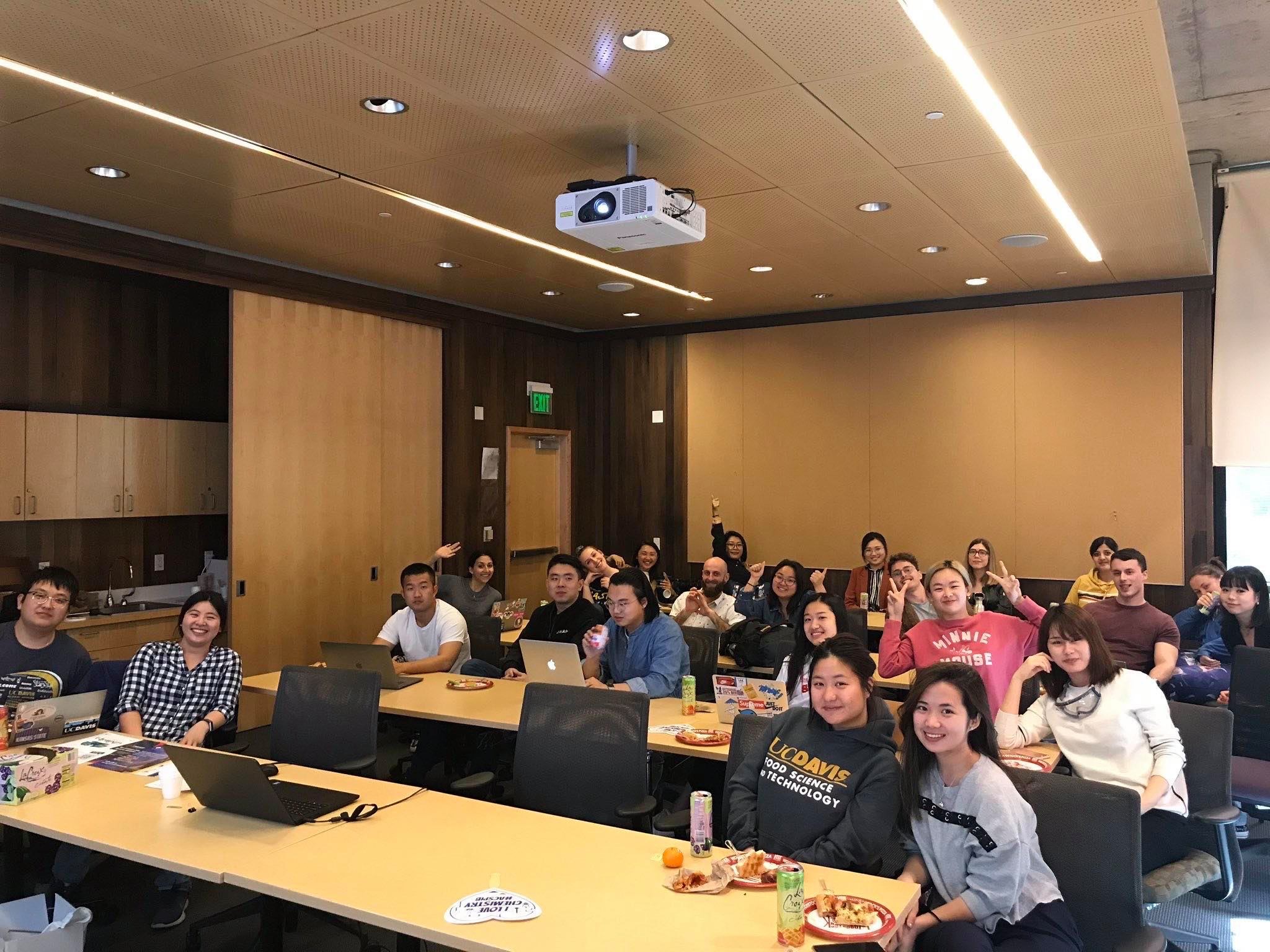 FST students gathered to watch the webinar