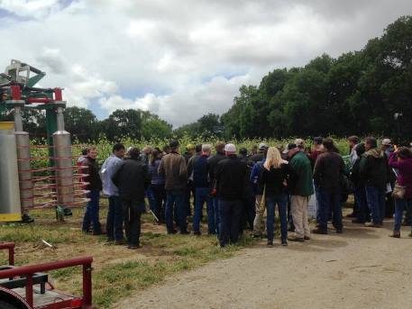 Field day portion of the seminar was well attended by growers and vineyard managers having a chance to see the vineyard equipment.