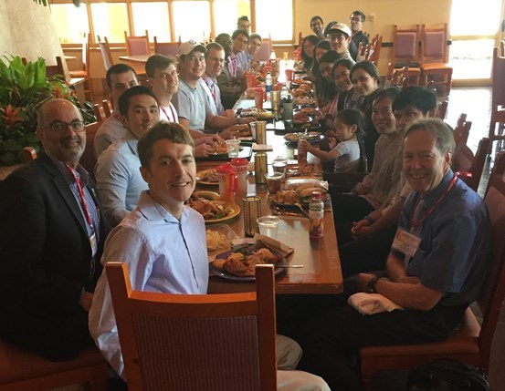 BAE faculty, staff, students, family, and alumni gather for lunch at ASABE 2016 in Orlando.