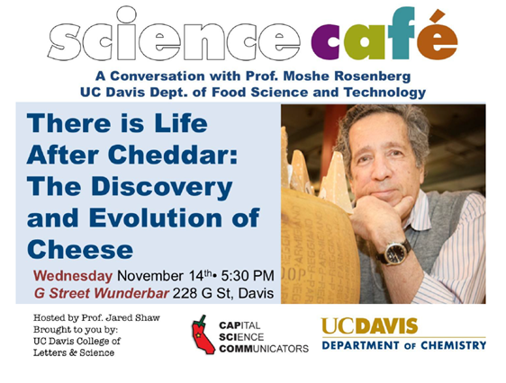 Dr. Moshe Rosenberg presenting at Science Cafe on November 14