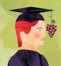wine school illustration