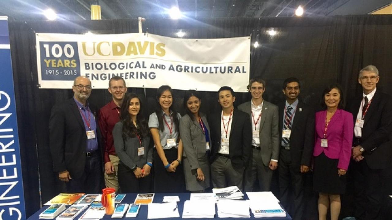 BAE students and faculty at the ASABE Career Fair