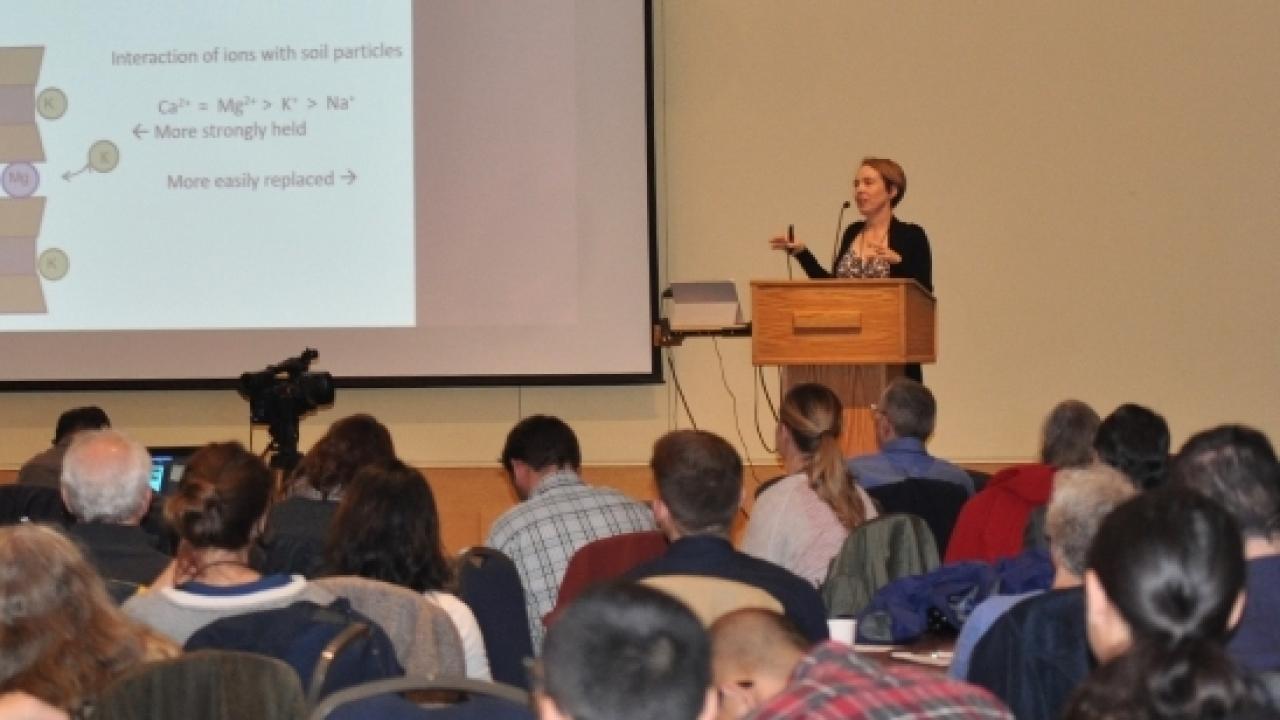 Dr. Kerri Steenwerth presenting at RAVE