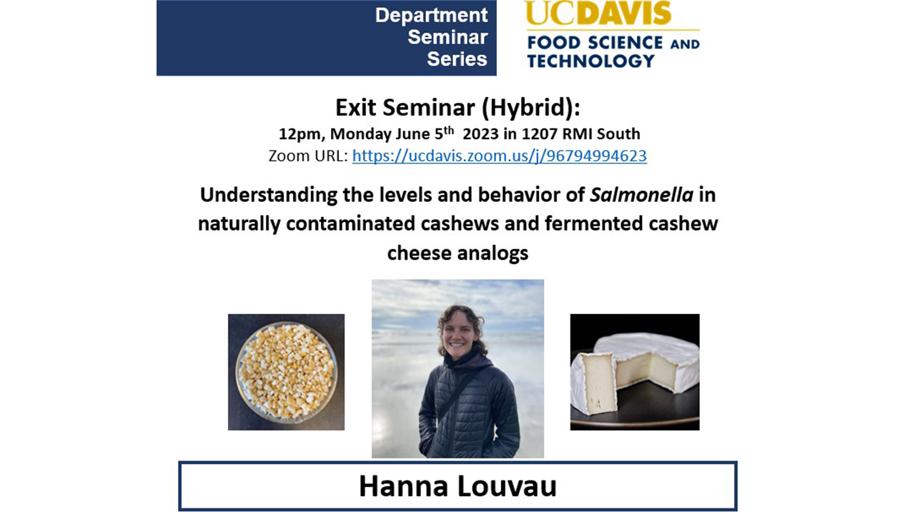 FST 290 Header Hanna Louvau Exit Seminar June 5, 2023