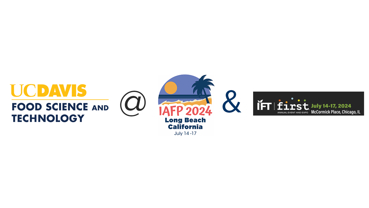 UC Food Science logo, IAFP logo and IFT logos