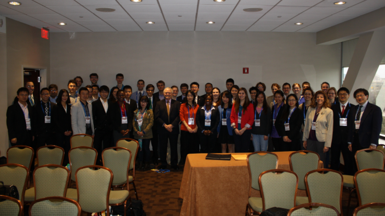 Sixiao Hu, PhD candidate, represents UC Davis in Dallas