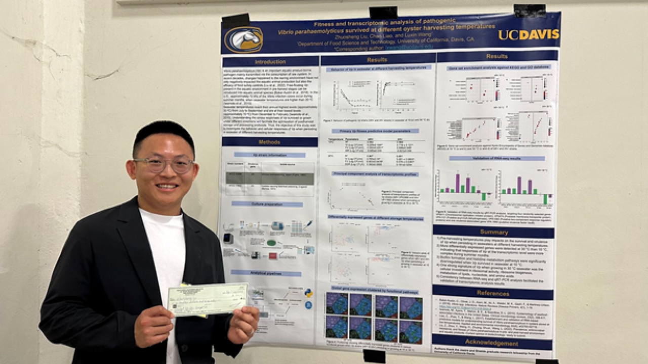 Zhuosheng Liu takes first place in NCIFT student poster competition