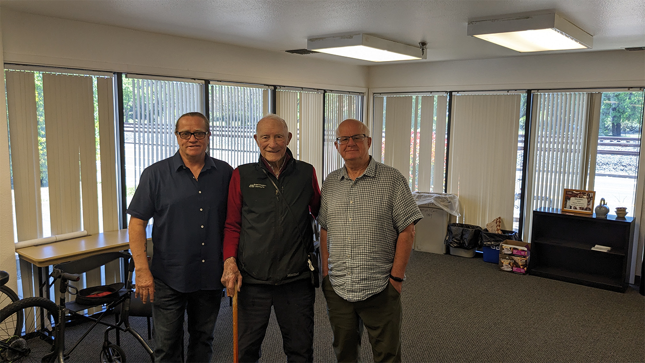 L-R: Anheuser-Busch Endowed Professor of Malting and Brewing Sciences Glen Fox, Professor Emeritus Michael Lewis, and Distinguished Professor Emeritus Charlie Bamforth picture of professors Glen Fox, Michael Lewis, and Charlie Bamforth