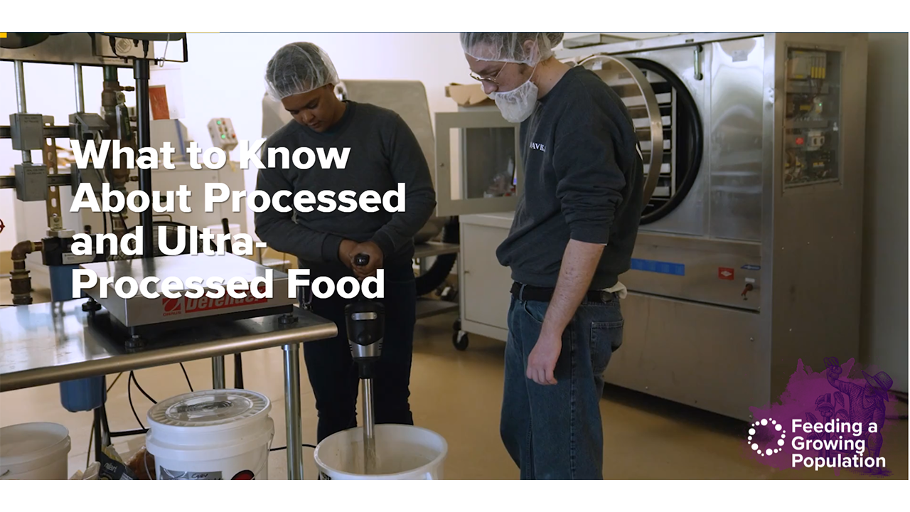 Amy Fletcher and student in pilot plant making ice cream