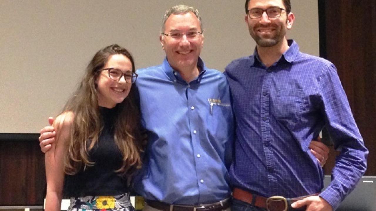 Jeri Hoover and Spencer Falor-Ward with VEN Chair David Block