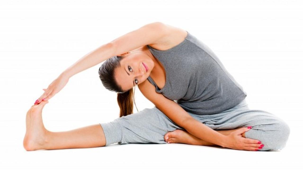 Girl doing yoga