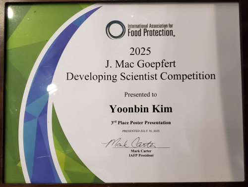 Yoonbin Kim's Goepfert Award IAFP 2025