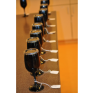 Black wine glasses
