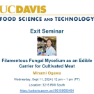 Exit seminar announcement text for Minami Ogawa, Sept. 11, 2024
