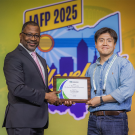 Yoonbin Kim receiving the J Mac Goepfert Developing Scientists awards at IAFP 2025