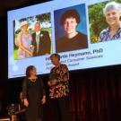 Professor Hildegarde Heymann receives her award
