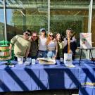 Students at picnic day table